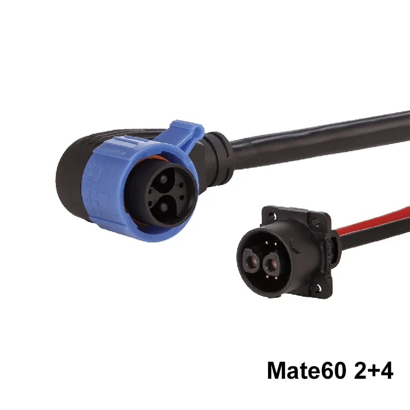 2+4Pin E-Motorcykel batteriopladningsstik